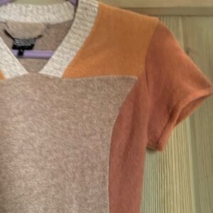 Colorblock V-Neck Women's Top